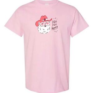 Graphic T-Shirt with Santa Design